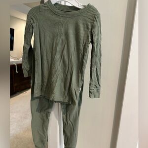 Little Sleepies Olive/sage green Baby pajama set